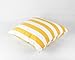 LAVIEVERT Decorative Canvas Square Throw Pillow Cover Cushion Case Sharp Yellow Stripe Toss Pillowcase with Hidden Zipper Closure 18 X 18 Inches (for Living Room, Sofa, Etc)