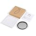 ESDDI 77mm ND Filter HD Adjustable Variable ND2-400 Fader Variable Neutral Density with Schott B270 Glass Dark Black Aluminum Frame