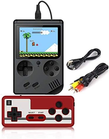 HANGYUAN Retro Handheld Classic Game Console F-C System Plus Extra Joystick Video Game Consoles Built-in 400 Classic Games