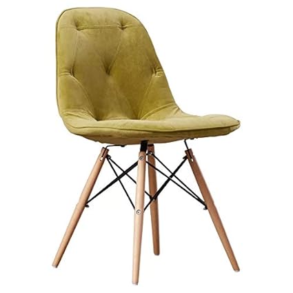 Deal Dhamaal Dining Chair/Side Chair for Living Room/Side Chair for Home/Living Room Chair with Cushion (Green)