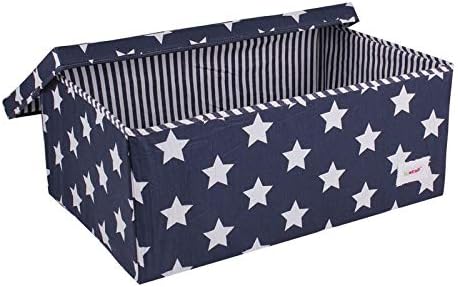Minene Caja de Tela Estrellas, Azul Oscuro: Amazon.es: Hogar