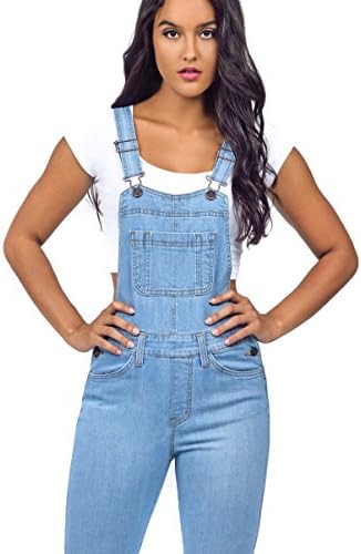 Women's Stretch Festival Denim Overall Skinny