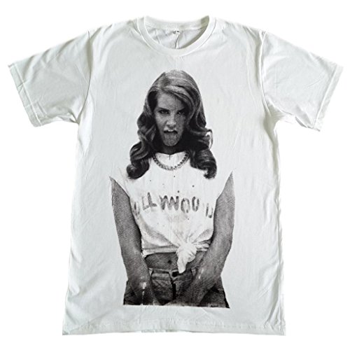 TFM Men's Lana Del Rey Sexy Hot T-Shirt M White