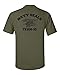 All Things Apparel Navy Seal Team-10 Front & Back Men's T-Shirt - XL Military Green (ATA726)