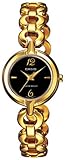 Casio Women's Core LTP1349G-1C Gold Gold Tone Stainles-Steel Quartz Watch with Black Dial