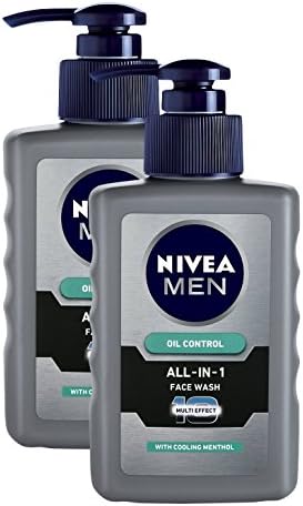 Nivea Men Oil Control All in One Face Wash Cooling Mint, 65ml (Pack of 2)