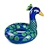 BigMouth Inc Giant Peacock Pool Float, 4 Foot Wide Innertube, Funny Inflatable Vinyl Summer Pool or Beach Toy, Patch Kit Included
