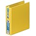 Wilson Jones Ultra Duty D-Ring Binder with Extra Durable Hinge, 2-Inch, Yellow (W876-44-129)