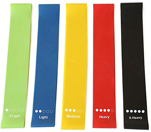 Fitness Resistance Band,Dream Wings Pull Up Assist Bands, Stretch Resistance Bands Heavy Duty Workout/Exercise Bands for Strength Fitness Training,Physical Therapy Set of 5 - Thumbnail 7
