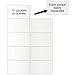 StoreSMART® - Business Card Holders - Non-Adhesive - Vinyl Plastic - Open Short Side - 10 Pack - PE222S-10