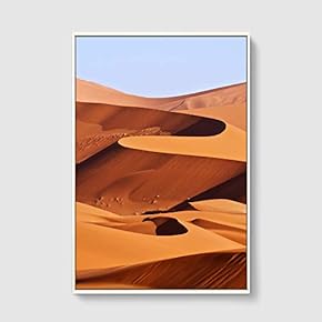 Framed Canvas Home Artwork Decoration Desert Canvas Wall Art for Living Room, Bedroom - 16x24 inches