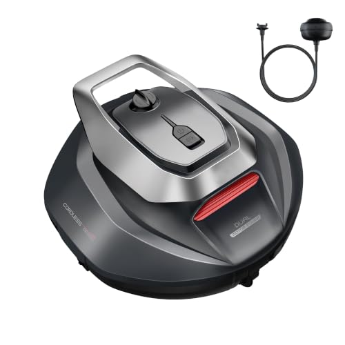 Pooleco 10 Robot Piscina Fuori Terra Senza Fili, Doppio Motore, 90 Minuti Autonomia Robot Per Piscina Intelligente, Design Bionico con Auto Parcheggio – Adatto a Piscine Interrate e Fino a 80 m²