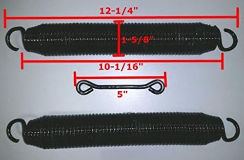 HWH R117 OEM RV Genuine Spring Set of 2 1 5/8 x 12 - Hydraulic 9000 Lbs Capacity - Replacement Part