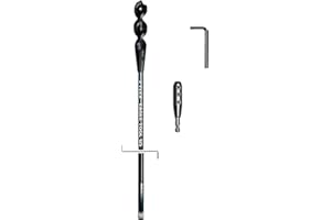 Made in The USA, Eagle Tool US X Flex, Installer Dirt Auger Drill Bit and Adaptor Kit, 3/4-Inch by 72-Inch bit and 1/4-inch Hex Adaptor