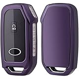 TOMALL 2 Pack For Kia Key Fob Cover With Keychain, 5 Buttons TPU Key Case Compatible With Cerato Ceed Forte NIRO Sorento Seltos Soul Telluride K5