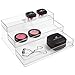 iDesign - 41630 Linus Plastic Stadium Rack, 3-Tier Organizer for Bathroom Countertop, Vanity, Kitchen, Office, Craft Room, 10.25