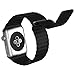 Apple Watch Band, JETech 42mm Genuine Leather Loop with Magnet Lock Strap Replacement Band for Apple Watch 42mm All Models No Buckle Needed (Leather Loop - Black)