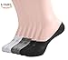 Womens No Show Socks, Cotton Low Cut Flat Boat Liner Non Slip Casual Short Socks 6 Pairs