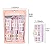 Yousha DIY Self Grip Plastic Hair Roller Curler, Heatless Snap Bang Roller with Clip, Hairdressing Curlers, 6pcs, Medium, Random Color