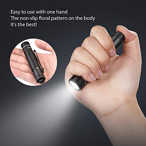 LED EDC Flashlights 600 Lumens, LUMINTOP EDC AA Flashlight with ...