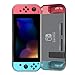Fintie Grip Case for Nintendo Switch - Soft TPU Protective Cover with Anti-Scratch Shock Absorption Ergonomic Grip Design, Smoke