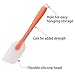 Spatula,Xpatee 4-pieces Heat-Resistant Baking Spatulas Non-stick Flexible Rubber Spatulas (Coral)