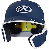 Rawlings MACHEXTR-N7/W7-JR 2019 Mach Baseball Batting Helmet, Navy/White
