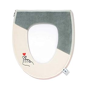 Xiaojie Kirin badkamer mat, pluche borduurwerk, waterdichte rits capuchon, met handvat, kleur bijpassende romp zitting…