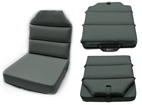 AeroPhoenix Seat Cushion with Back - 4" Bottom, 2" Back - GRAY