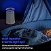 Enther Air Purifier with True HEPA Filter, Air Filter for Allergies Pets Smoke Smokers Home Mold Dust, Air Cleaner Odor Eliminator for Large Room with Air Quality Monitor, Optional Night Light
