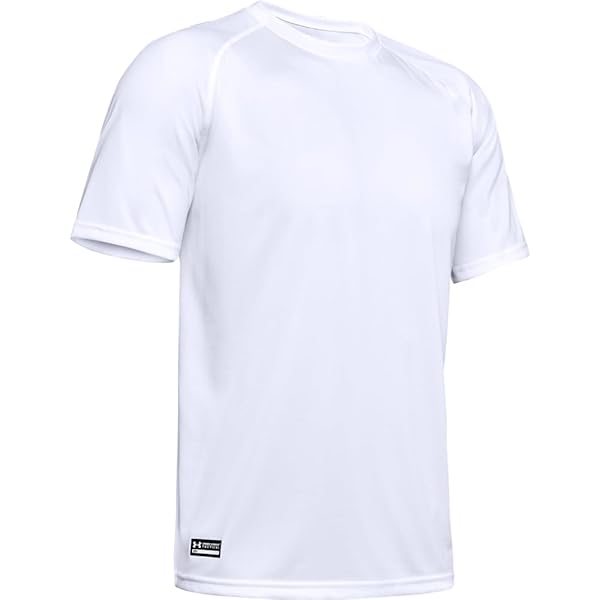 UNDER ARMOUR MEN’S UA TACTICAL TECH™ SHORT SLEEVE T-SHIRT SM WHITE