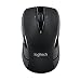 Logitech M545 Wireless Mouse - Side-to-Side Scroll Wheel and 2-Thumb Buttons Make Computer and Laptop Navigation Effortless, Ergonomic Shape for Right/Left Hand Use, USB Unifying Receiver, Black