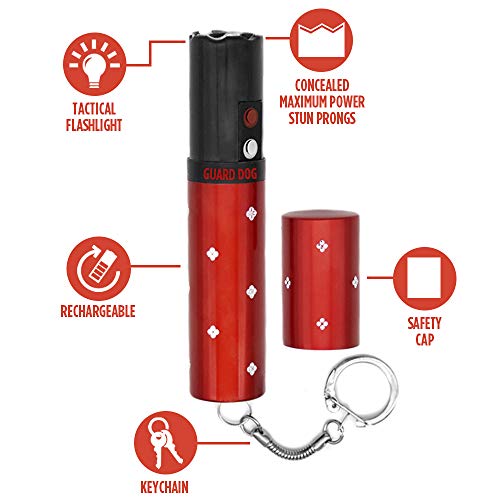 Guard Dog Security Elektra Lipstick Stun Gun for Women, Maximum Voltage Police Strength, 100