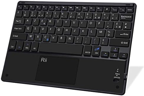 Rii BT11 Clavier sans Fil Ultra Fin Bluetooth AZERTY avec Touchpad de Multi-Fonction pour Windows, Linux/UbuntuMac/iOS(Pas la Fonction de Touchpad), Android, Tablette, Smartphone - Bestbluetooth.fr Rii BT11 Clavier sans Fil Ultra Fin Bluetooth AZERTY avec Touchpad de Multi-Fonction pour Windows, Linux/UbuntuMac/iOS(Pas la Fonction de Touchpad), Android, Tablette, Smartphone