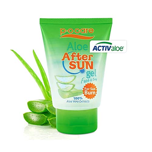 P. O Care Aloe After Sun Exposure Gel for Face & Body with 100 Aloe Vera Extracts (95 ML