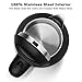 Topwit Electric Kettle Stainless Steel Interior Cordless, Electric Tea Kettle with Auto Shut-Off and Boil Dry Protection, 2 liter
