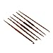 6Pcs Golden Aluminum Double End Crochet Hook 2.0 - 7.0mm