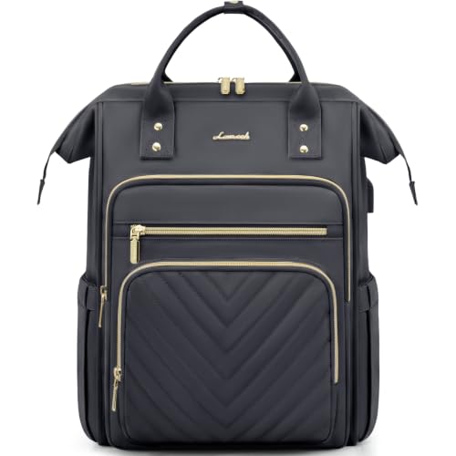 LOVEVOOK Laptop Rucksack Damen Elegant Schulrucksack Mädchen 15,6 Zoll