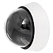 Camera Housing Cover - SODIAL(R) Plastic Security CCTV CCD Dome Shape Camera Housing Cover Black+White