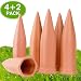Plant Watering Devices 6 Pack Terracotta Vacation Plant Waterer Wine Bottle Watering Stakes Slow Release Plant Watering Spikes Perfect Self Watering Devices for Indoor Outdoor Plants