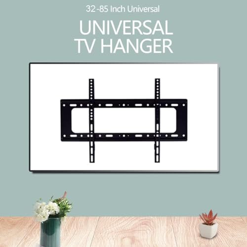 Fixed TV Wall Mount Bracket Tilt Ultra Slim TV Mount for 32-85" LED LCD OLED Plasma TVs,TV/Computer Wall Mount Bracket TV Stand/Television Stands for 32-85 Inch Screen Wall Bracket Capacity Up to 50kg