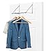 Auledio Over The Door Closet Rod, Heavy-Duty Over The Door Hanger Clothes Organizer Rack for Towel, Home and Dorm Room Storage and Organization