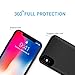 iPhone X/XS Battery Case, MAXBEAR 5200mAh Ultra Slim Portable Extended Backup Battery Charger Case Charging Case Battery Pack for iPhone X/XS, iPhone 10(5.8inch)-Black