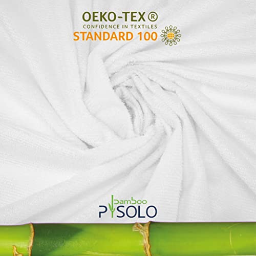 PISOLO Waterproof Bed for Incontinence 150 x 220 cm – Breathable Bamboo Terry Protection – Open Cover – Ultra Thin – Washable