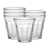 Duralex Made In France Picardie Clear Tumbler, Set of 6, 7-3/4-Ounce