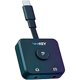 Voicemod Key AI Voice Changer | Compatible PS5, Xbox, Quest, Device Only | Real-Time Voice Modulator and Meme Soundboard for Console Game Chat, Works with Your Headset and the Free Voicemod App