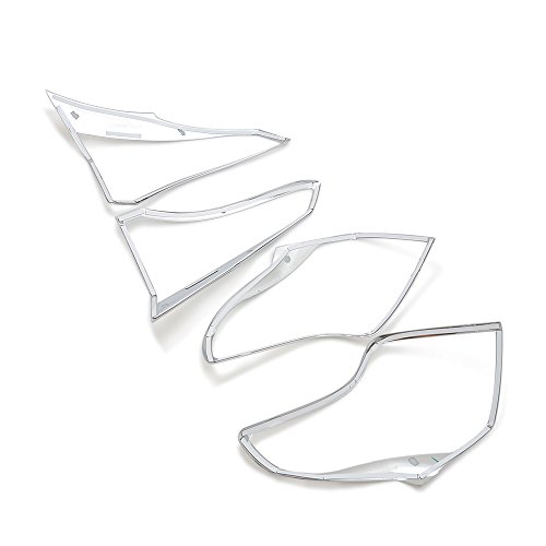 Rear Tail Light Lamp Cover Trim Bezels For Toyota RAV4 RAV-4 2016 2017 2018 ABS Chrome 4PCS/SET
