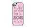 Me? Crazy? I Should Get Down from This Unicorn and Slap You - Doodle Design - Funny Quotes - Sassy Quotes - Hipster - Swag - Compatible for iPhone 5C Black Case (C) Andre Gift Shop
