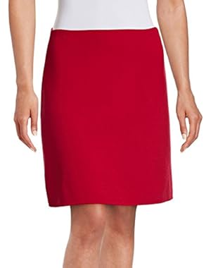 Womens Irenah Saxton Virgin Wool Above Knee A-Line Skirt