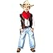 Skeleteen Western Straw Cowboy Hat - Straw Woven Cow Boy Sun Hats Cowgirl Costume Accessories - 1 Piece Brown